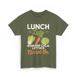 Lunch Lady Romaine Calm T-Shirt - Military Green