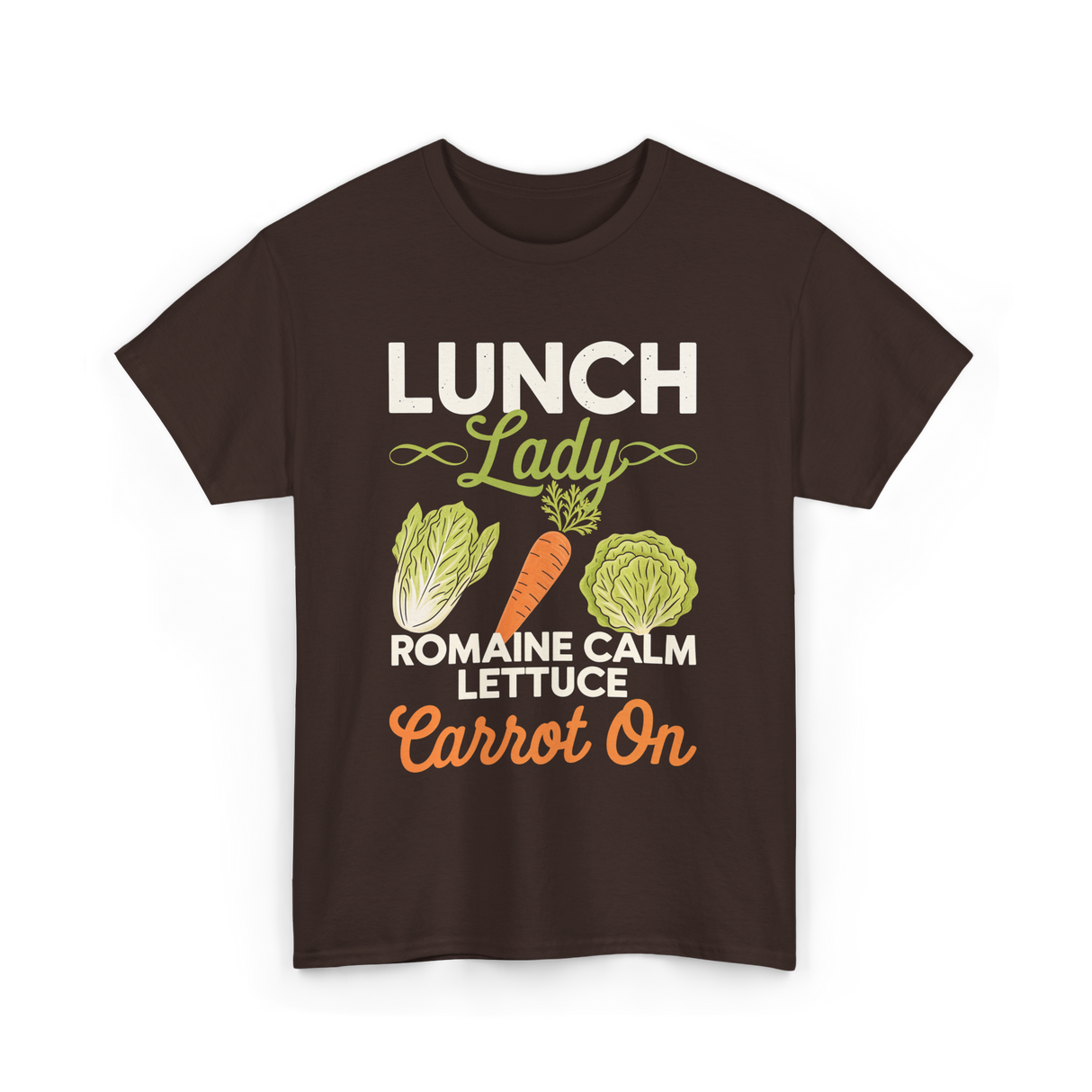 Lunch Lady Romaine Calm T-Shirt - Dark Chocolate