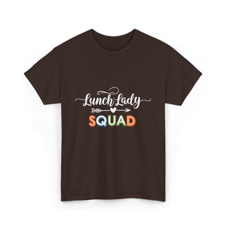 Lunch Lady Squad Team T-Shirt - Dark Chocolate
