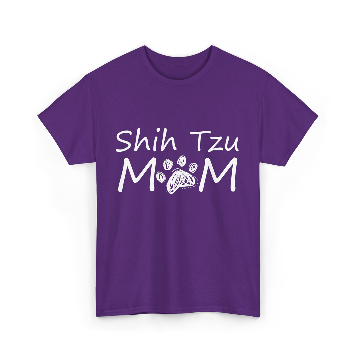 M M Dog Mom Puppy T-Shirt - Purple