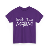 M M Dog Mom Puppy T-Shirt - Purple