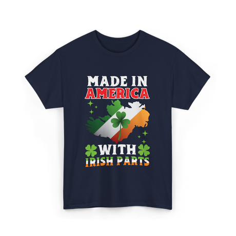 Made In America Irish Parts T-Shirt - Navy