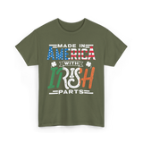 Made In America Irish Parts T-Shirt - Military Green