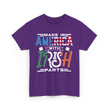 Made In America Irish Parts T-Shirt - Purple