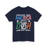 Made In America Irish Parts T-Shirt - Navy