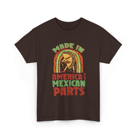 Made In America Mexican Parts T-Shirt - Dark Chocolate