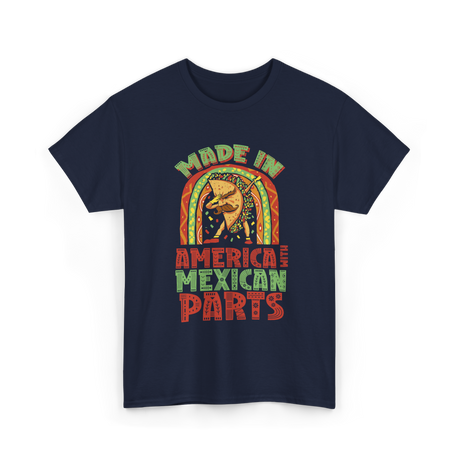 Made In America Mexican Parts T-Shirt - Navy