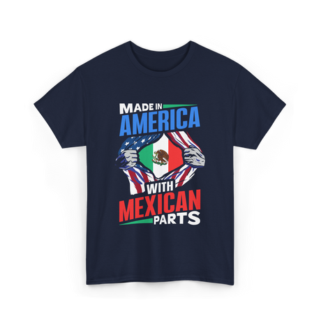 Made In America Mexican Parts T-Shirt - Navy