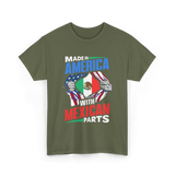 Made In America Mexican Parts T-Shirt - Military Green