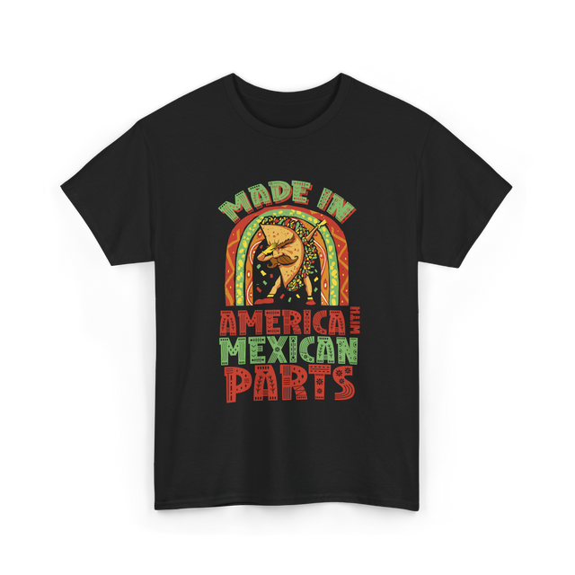 Made In America Mexican Parts T-Shirt - Black