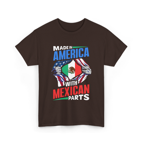 Made In America Mexican Parts T-Shirt - Dark Chocolate