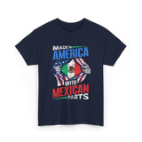 Made In America With Mexican Parts T-Shirt - Navy