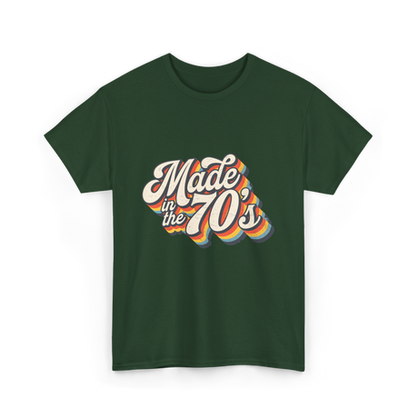 Made in the 70s Retro T-Shirt - Forest Green