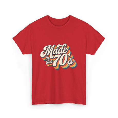 Made in the 70s Retro T-Shirt - Red