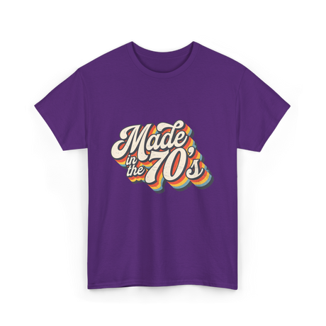 Made in the 70s Retro T-Shirt - Purple