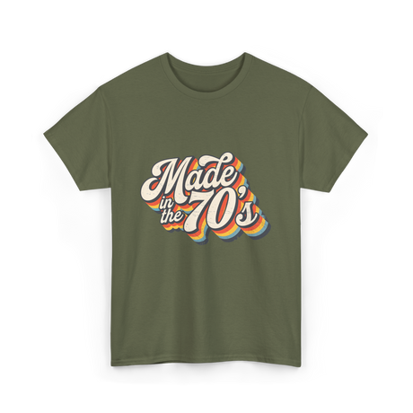 Made in the 70s Retro T-Shirt - Military Green