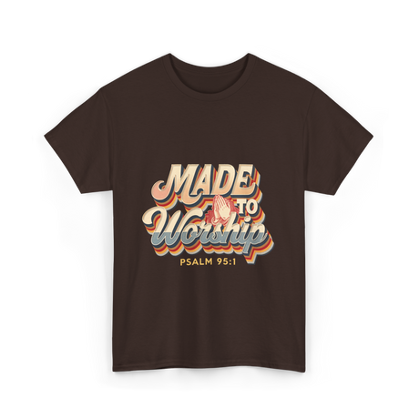 Made to Worship Psalm T-Shirt - Dark Chocolate