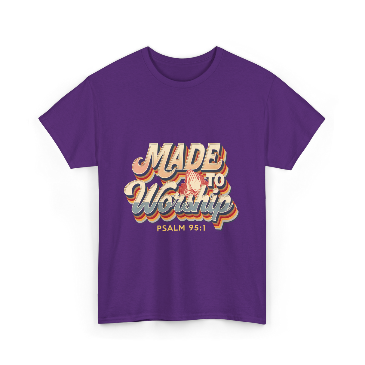 Made to Worship Psalm T-Shirt - Purple