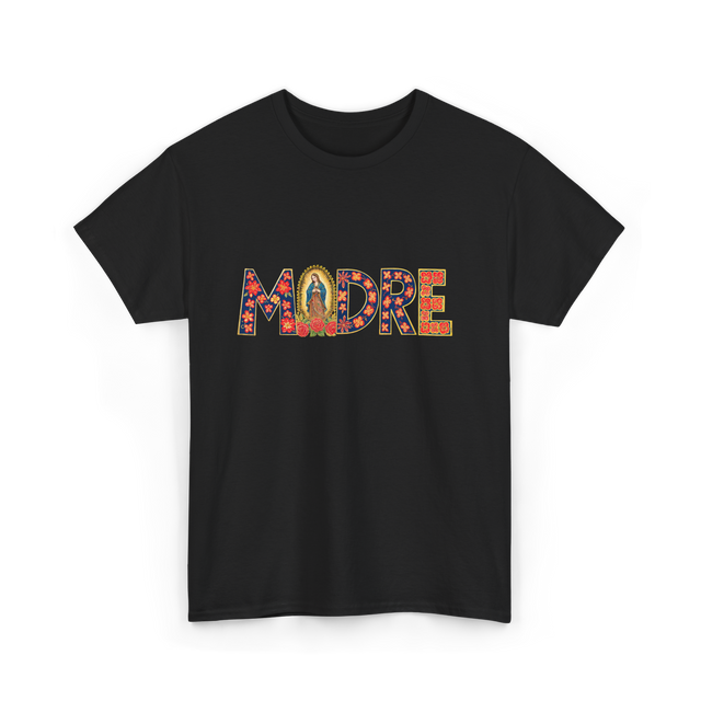 Madre Floral Mother Latino T-Shirt - Black