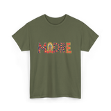 Madre Floral Mother Latino T-Shirt - Military Green