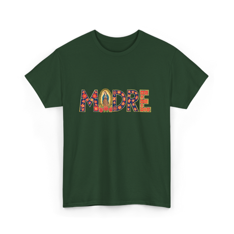 Madre Floral Mother Latino T-Shirt - Forest Green