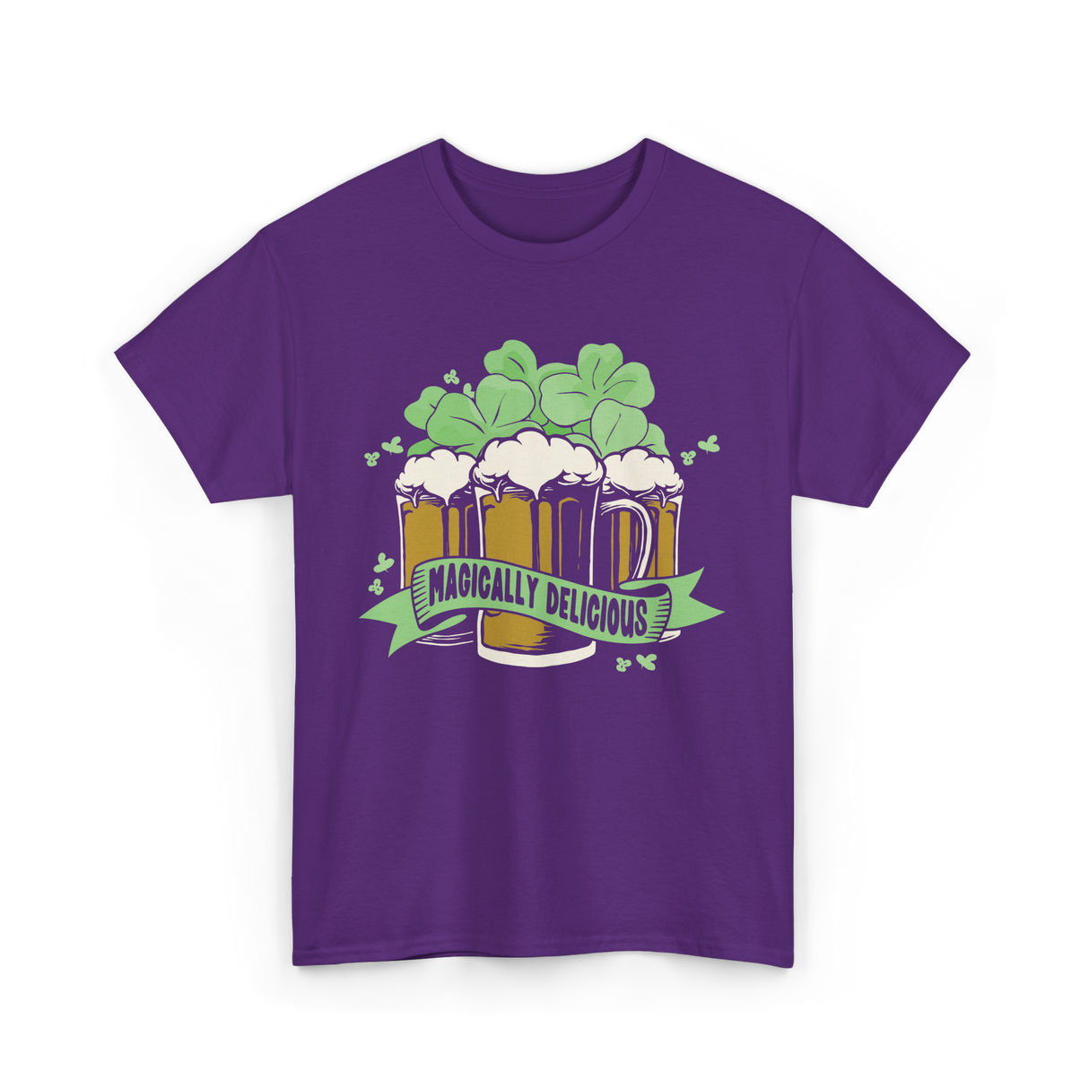 Magically Delicious Beer St. Patrick's T-Shirt - Purple