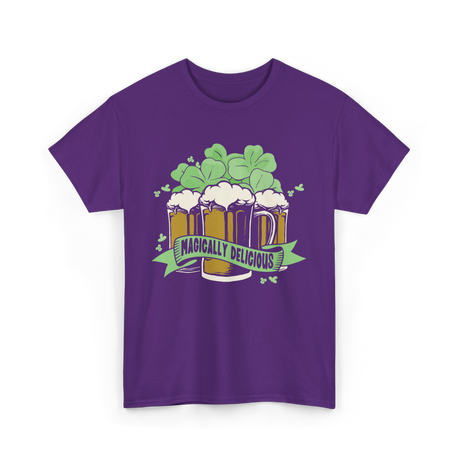 Magically Delicious Beer St. Patrick's T-Shirt - Purple