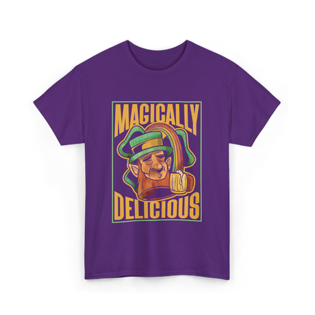 Magically Delicious St Patricks Day T-Shirt - Purple