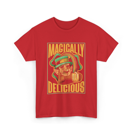 Magically Delicious St Patricks Day T-Shirt - Red