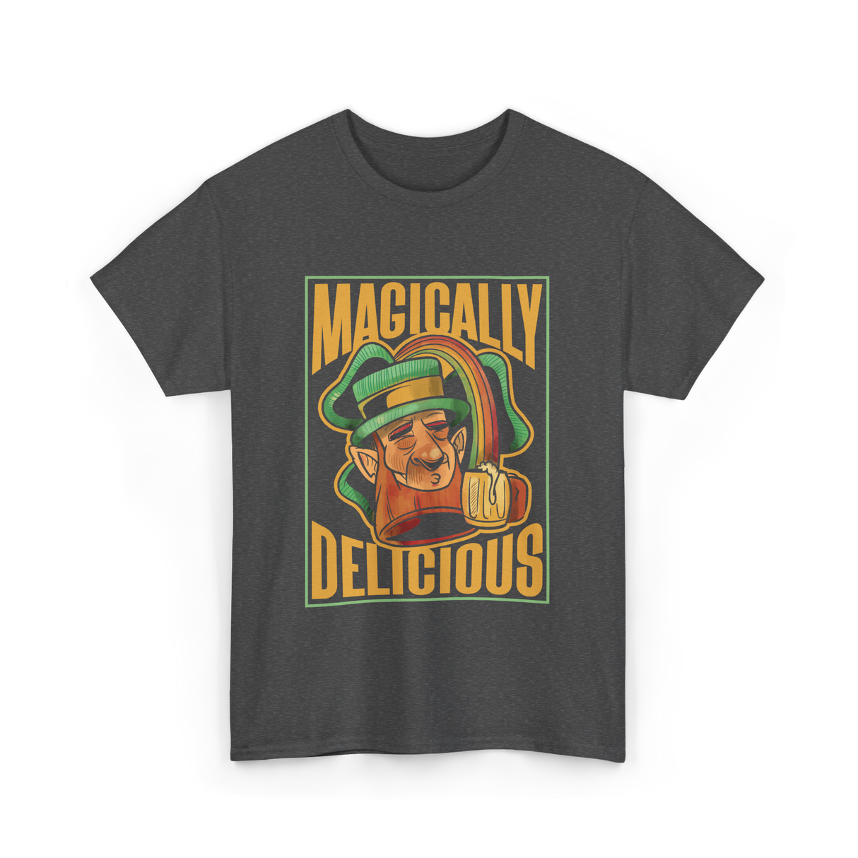 Magically Delicious St Patricks Day T-Shirt - Dark Heather