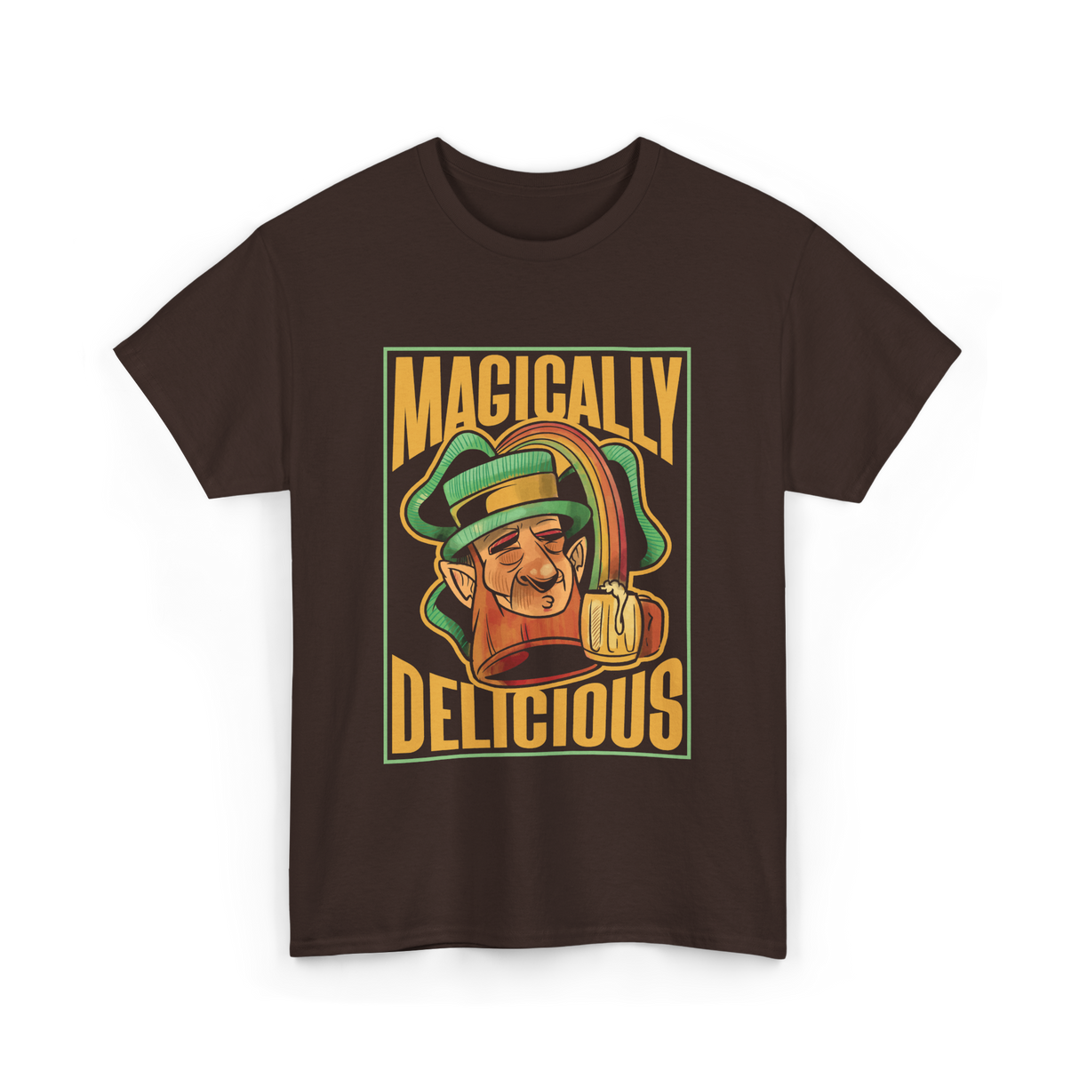 Magically Delicious St Patricks Day T-Shirt - Dark Chocolate