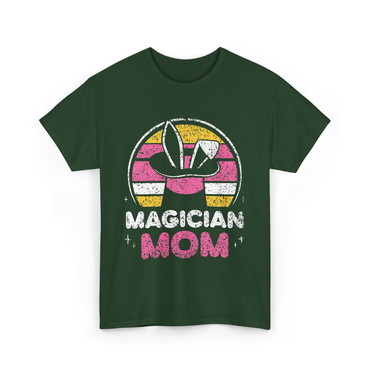 Magician Mom Magic Magician T-Shirt - Forest Green