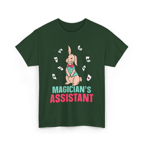 Magician's Assistant Magic Trick T-Shirt - Forest Green