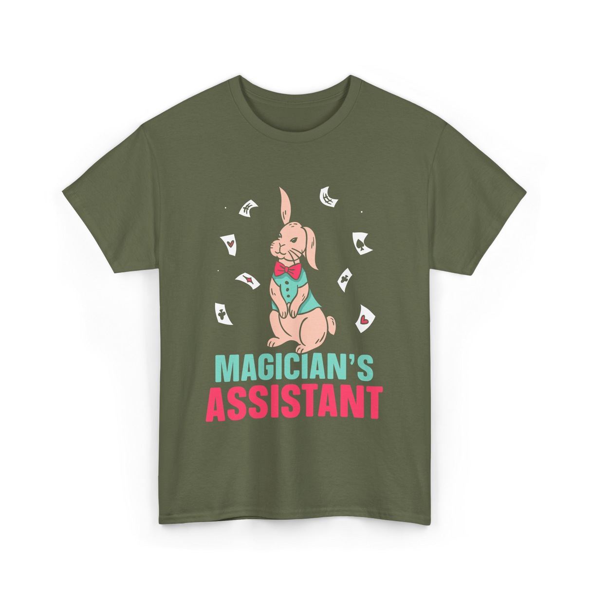 Magician's Assistant Magic Trick T-Shirt - Military Green