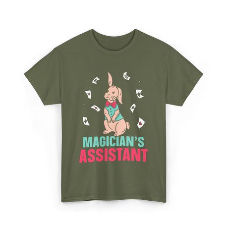 Magician's Assistant Magic Trick T-Shirt - Military Green