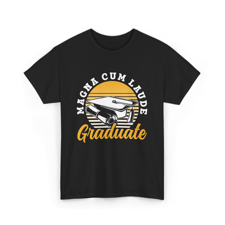 Magna Cum Laude Graduate Graduation T-Shirt - Black