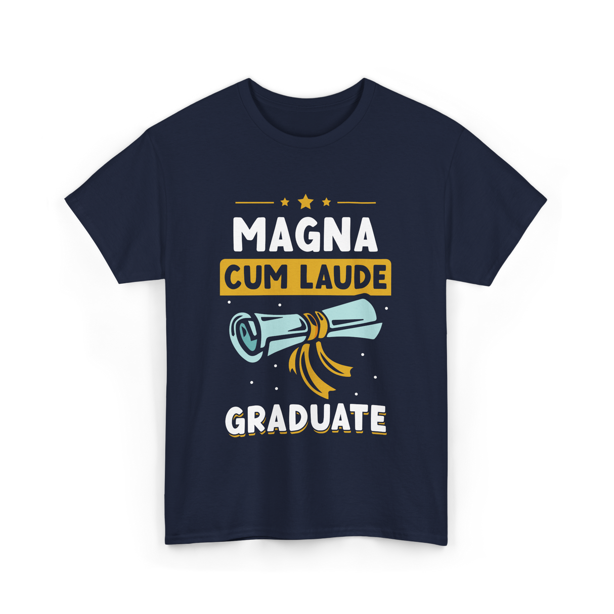 Magna Cum Laude Graduate Graduation T-Shirt - Navy