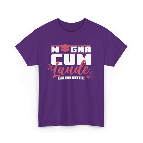 Magna Cum Laude Graduate Graduation T-Shirt - Purple