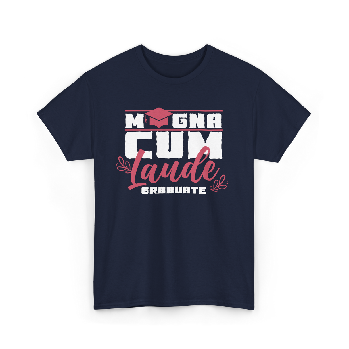 Magna Cum Laude Graduate Graduation T-Shirt - Navy