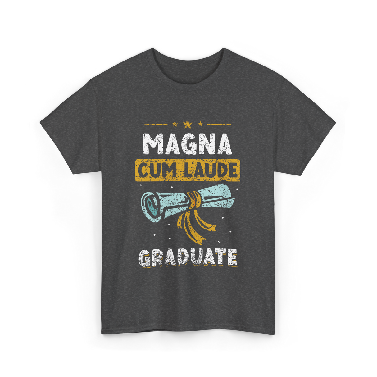 Magna Cum Laude Graduate Graduation T-Shirt - Dark Heather