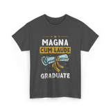 Magna Cum Laude Graduate Graduation T-Shirt - Dark Heather