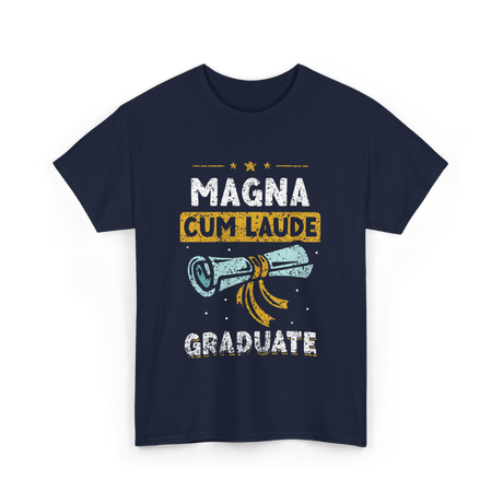 Magna Cum Laude Graduate Graduation T-Shirt - Navy