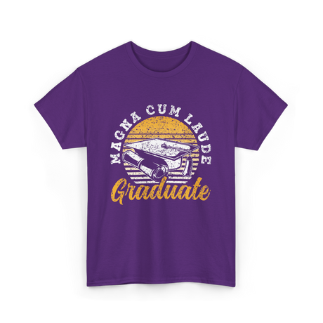 Magna Cum Laude Graduate Graduation T-Shirt - Purple