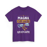 Magna Cum Laude Graduate Graduation T-Shirt - Purple