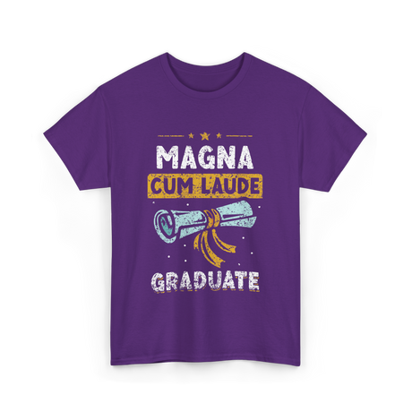 Magna Cum Laude Graduate Graduation T-Shirt - Purple