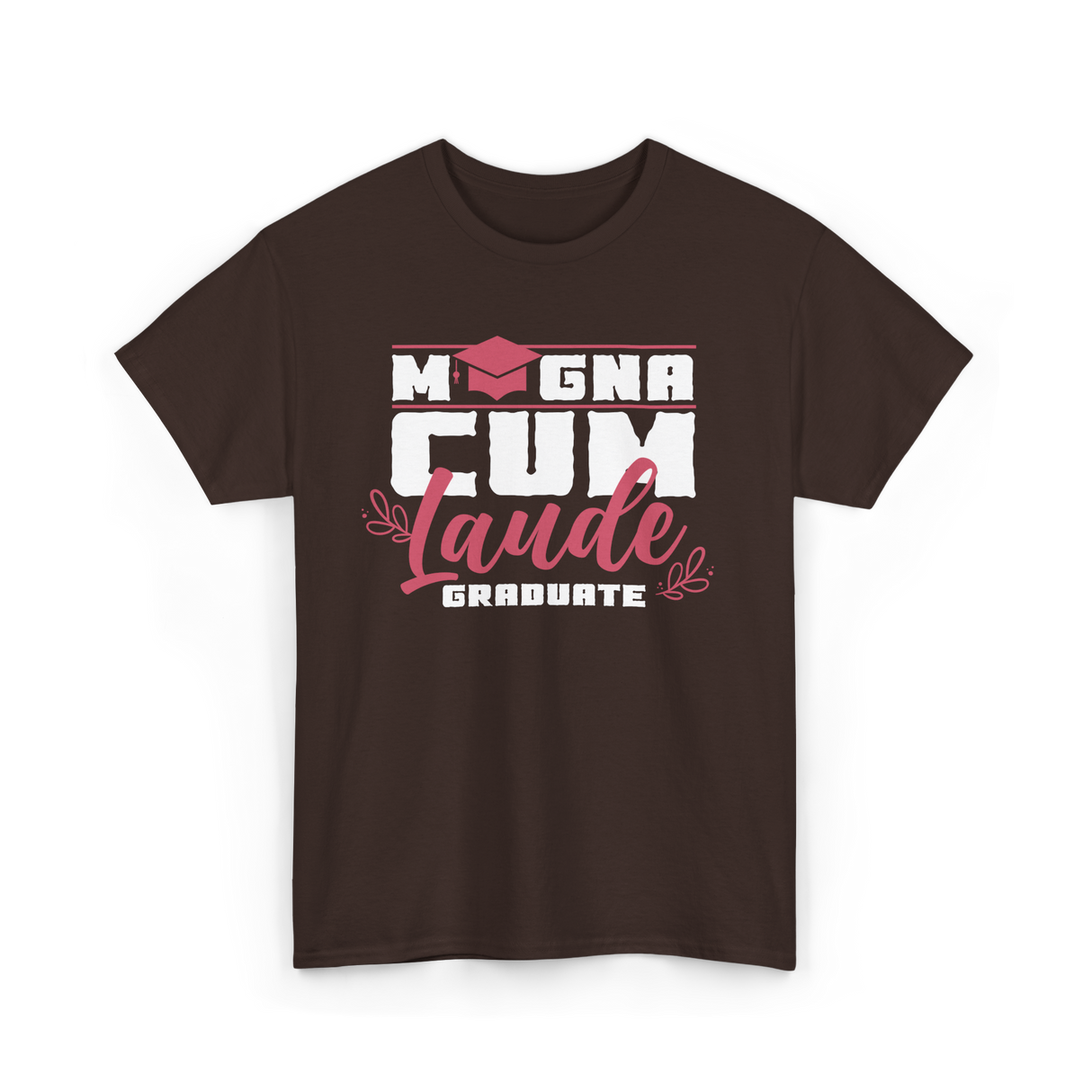 Magna Cum Laude Graduate Graduation T-Shirt - Dark Chocolate