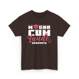 Magna Cum Laude Graduate Graduation T-Shirt - Dark Chocolate