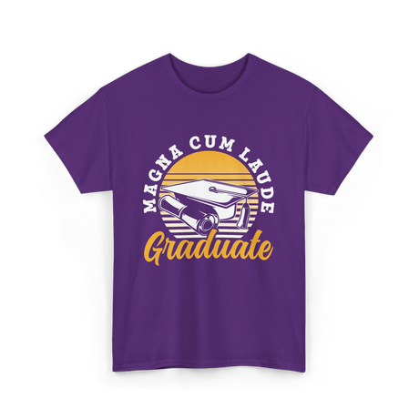 Magna Cum Laude Graduate Graduation T-Shirt - Purple