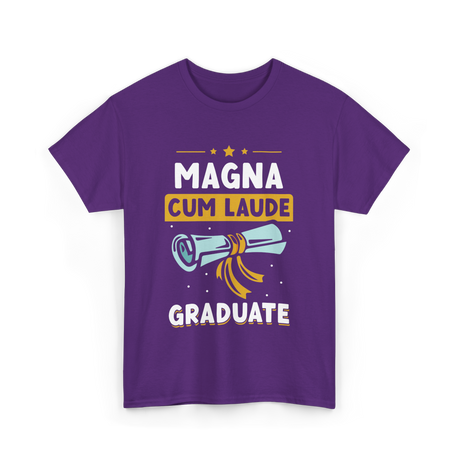 Magna Cum Laude Graduate Graduation T-Shirt - Purple