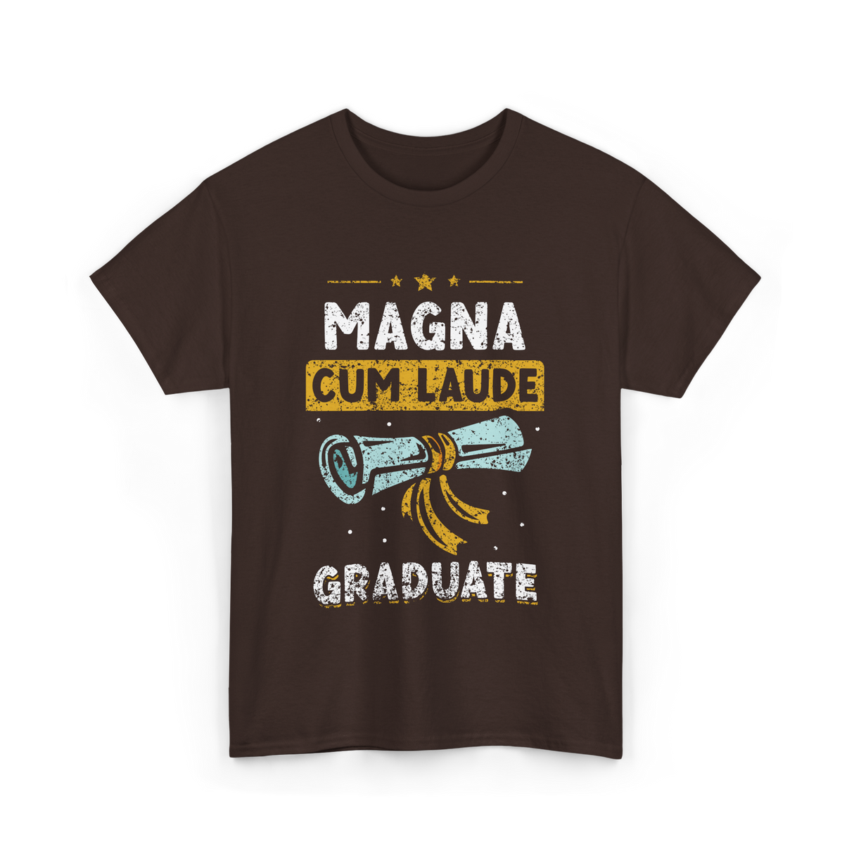 Magna Cum Laude Graduate Graduation T-Shirt - Dark Chocolate